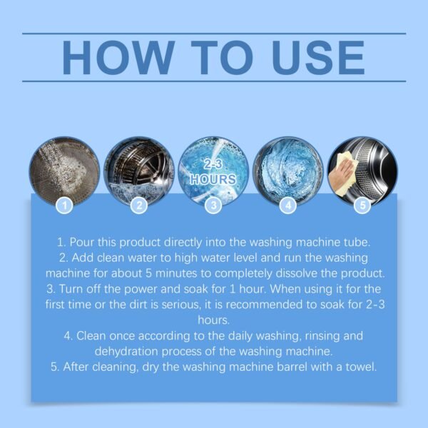 Jakehoe Washing Machine Cleaning Powder